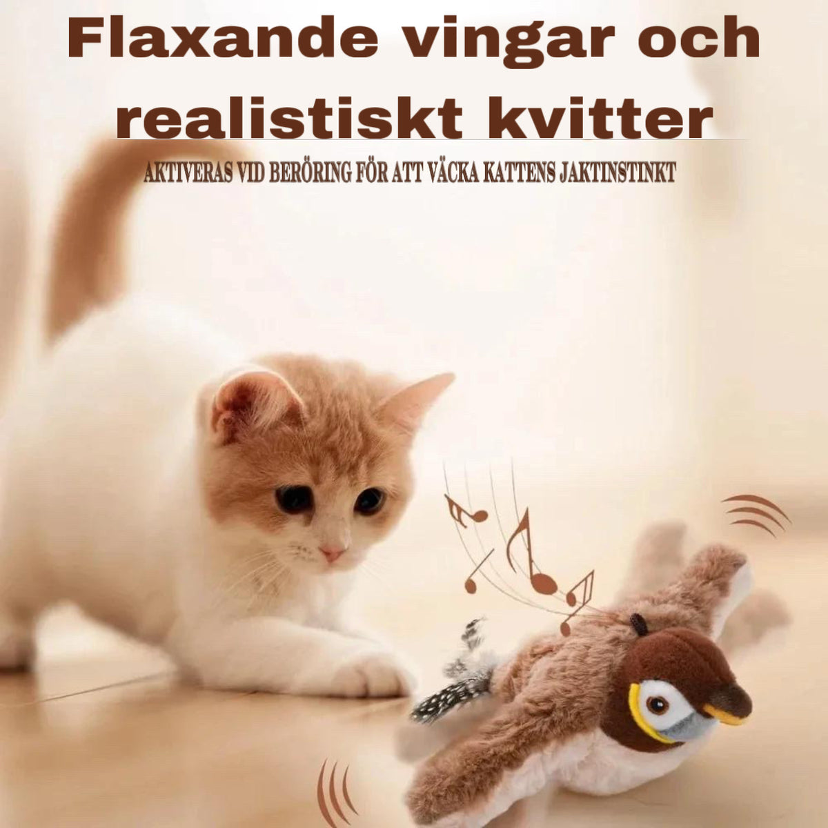 Fino – Interaktiv Fågel för Katt och Hund